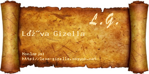 Léva Gizella névjegykártya