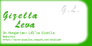 gizella leva business card